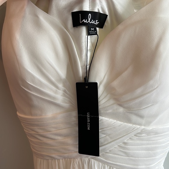 Ocean Of Elegance Ivory Maxi Dress Medium Size - Picture 5 of 5